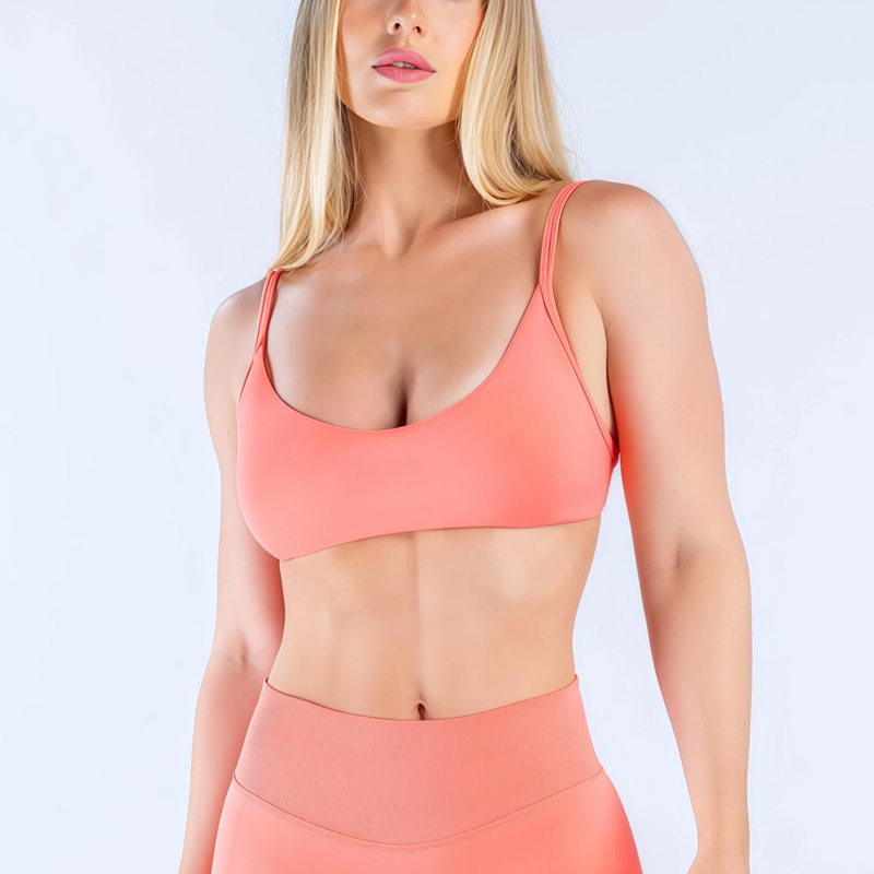 Sports Bra High Impact - HISTELLO Impact Scoop Neck Bra pour